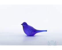 Glazen vogel - blauw foto 1
