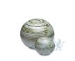 Groene mini urn van porselein foto 1