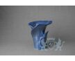 Keramische Calla bloem urn blauw foto 1