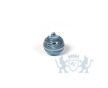 Keramische mini urn blauw bol met decoratie 0.1L foto 1