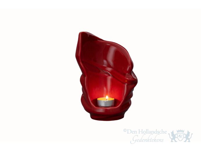 Keramische mini urn &quot;Light Red&quot; foto 1