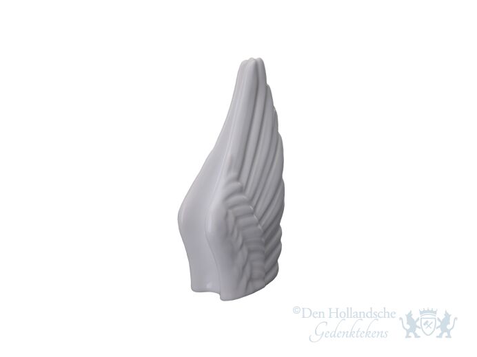 Keramische mini urn &quot;Wings White&quot; foto 1