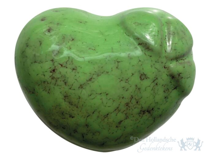 Knuffelurn hartvorm - Groen foto 1