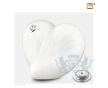 LoveHeart Child Urn Pearl White and Pol Silver w/Swarovski®  foto 1