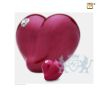 LoveHeart Keepsake Urn Pearl Red and Pol Silver w/Swarovski®  foto 1