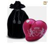 LoveHeart Medium Urn Pearl Red and Pol Silver w/Swarovski®  foto 1
