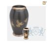 Majestic Flying Dove Keepsake Urn Midnight and Bru Gold foto 1