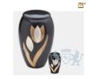 Majestic Tulip Keepsake Urn Midnight and Bru Pewter foto 1