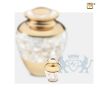 Mother of Pearl Keepsake Urn Pol Gold foto 1