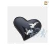 Nirvana Adieu Heart Keepsake Urn Midnight and Pol Silver foto 1