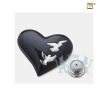 Nirvana Adieu Heart Keepsake Urn Midnight and Pol Silver foto 1