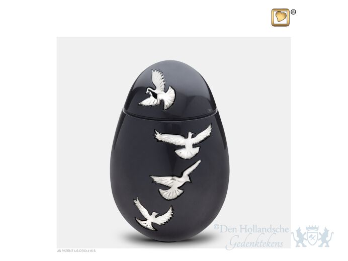 Nirvana Adieu Medium Urn Midnight and Pol Silver foto 1