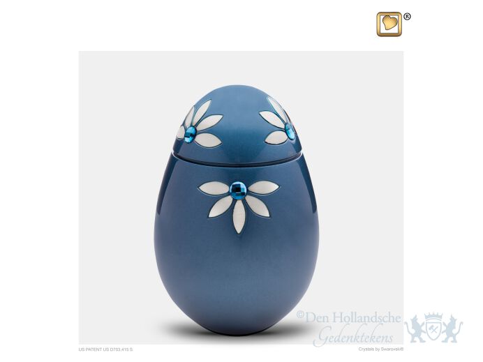 Nirvana Azure Medium Urn Blue and Bru Pewter w/Swarovski&reg;  foto 1