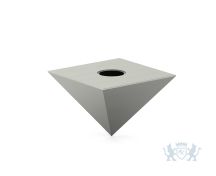 RVS urn 'Pyramide' foto 1