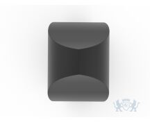 RVS urn Tulip vorm - Mat zwart foto 1