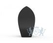 RVS urn Tulip vorm - Mat zwart foto 1