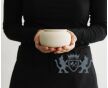 SERES mini – handgemaakte eco urne in zacht beige engobe foto 1
