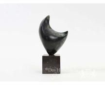 Shy Bird - urn ornament brons foto 1