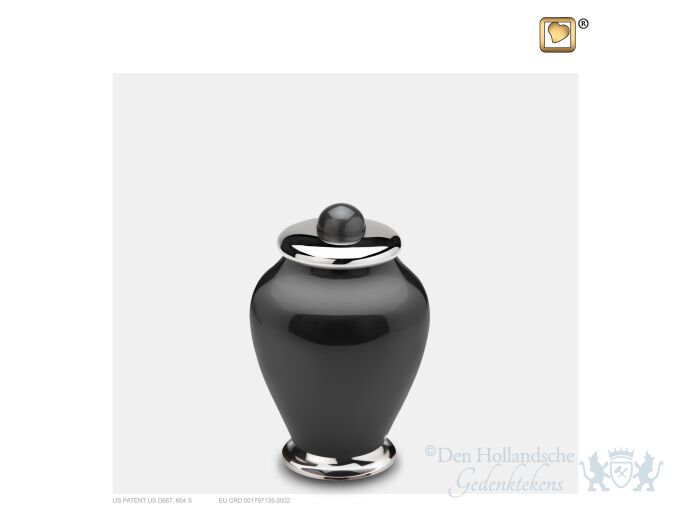 Simplicity Keepsake Urn Midnight and Pol Silver foto 1