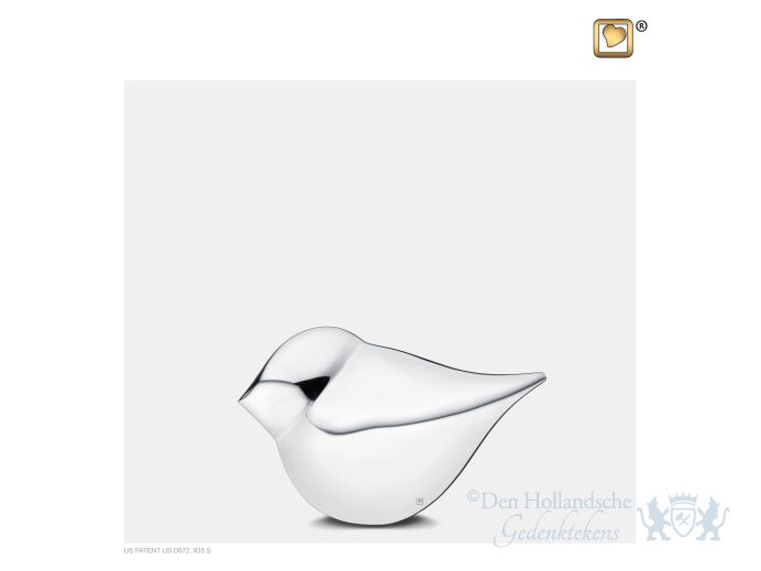 SoulBird Keepsake Urn Pol Silver foto 1