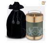 Tealight Urn Green and Bru Gold foto 1