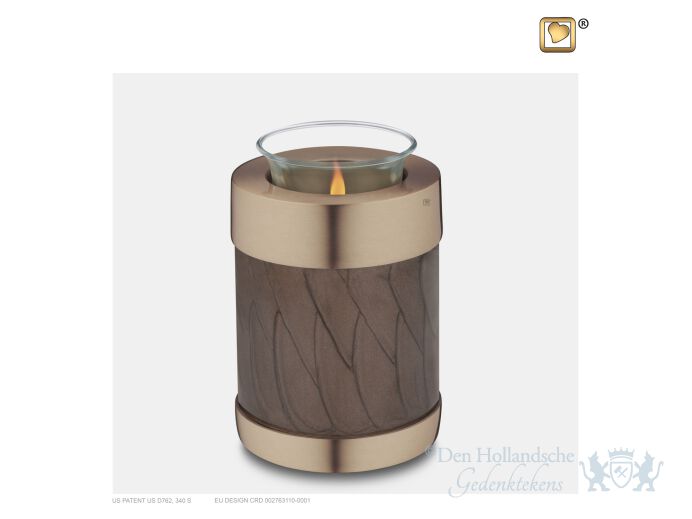 Tealight Urn Pearl Bronze and Bru Gold foto 1