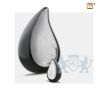 TearDrop Keepsake Urn Black and Hmd Silver foto 1