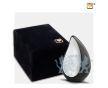 TearDrop Keepsake Urn Black and Hmd Silver foto 1