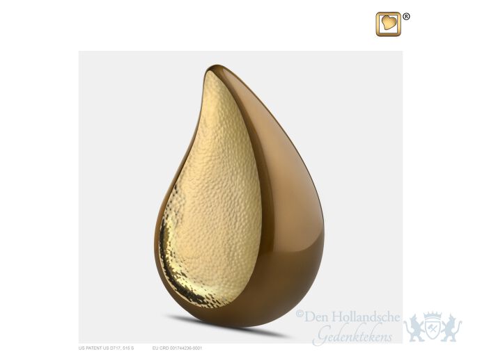 TearDrop Medium Urn Bronze and Hmd Gold foto 1