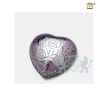 TeddyBear Heart Keepsake Urn Pink and Pol Silver foto 1