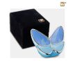 Wings of Hope Keepsake Urn Peal Blue and Pol Silver foto 1