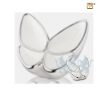 Wings of Hope Keepsake Urn Pearl White and Pol Silver foto 1