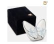 Wings of Hope Keepsake Urn Pearl White and Pol Silver foto 1