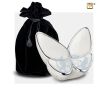 Wings of Hope Medium Urn Pearl White and Pol Silver foto 1