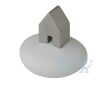 Zielenhuisje mini urn 0,04L- wit met zilver foto 1