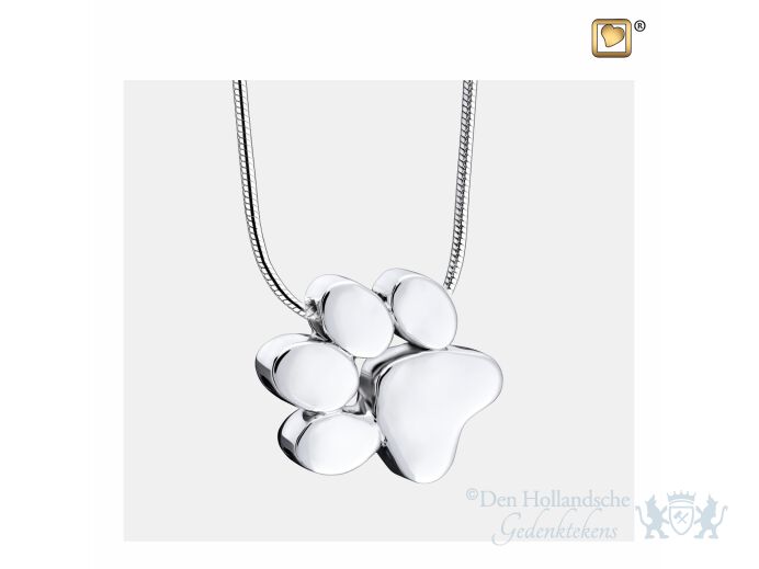 Paw Ashes Pendant Pol Silver foto 1