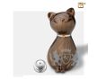 PrincessCat Pet Urn Pearl Bronze and Bru Pewter w/Swarovski®  foto 1