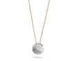 Rose gouden collier met in zilver gegoten vingerafdruk foto 1