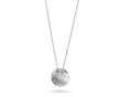 Rose gouden collier met in zilver gegoten vingerafdruk foto 1