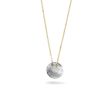 Rose gouden collier met in zilver gegoten vingerafdruk foto 1
