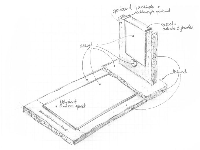 Schets grafsteen natuurlijk foto 1