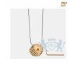 SeaShell Pearl Ashes Pendant Pol and Bru Gold Vermeil foto 1