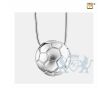 SoccerBall Ashes Pendant Pol and Bru Silver foto 1