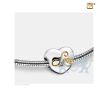 Spell your Love Ashes Bead Pol Silver and Gold Vermeil foto 1