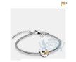 Spell your Love Ashes Bead Pol Silver and Gold Vermeil foto 1