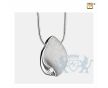 TearDrop Ashes Pendant Pol and Bru Silver w/Zirconia foto 1
