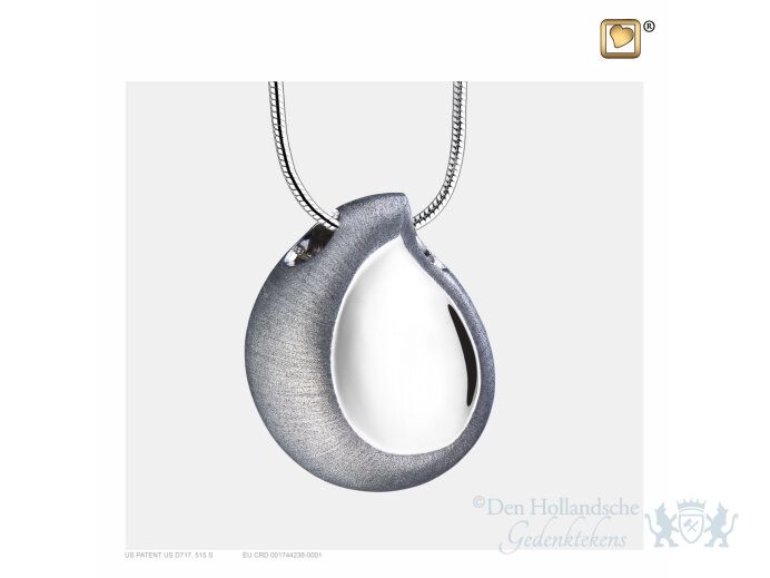 TearDrop Ashes Pendant Pol and Bru Silver foto 1