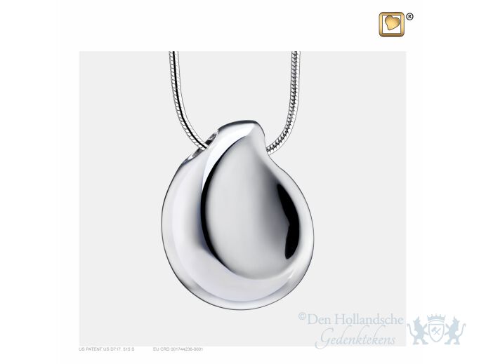 TearDrop Ashes Pendant Pol Silver foto 1