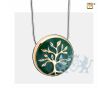 TreeofLove Ashes Pendant Pearl Green and Pol Gold Vermeil foto 1