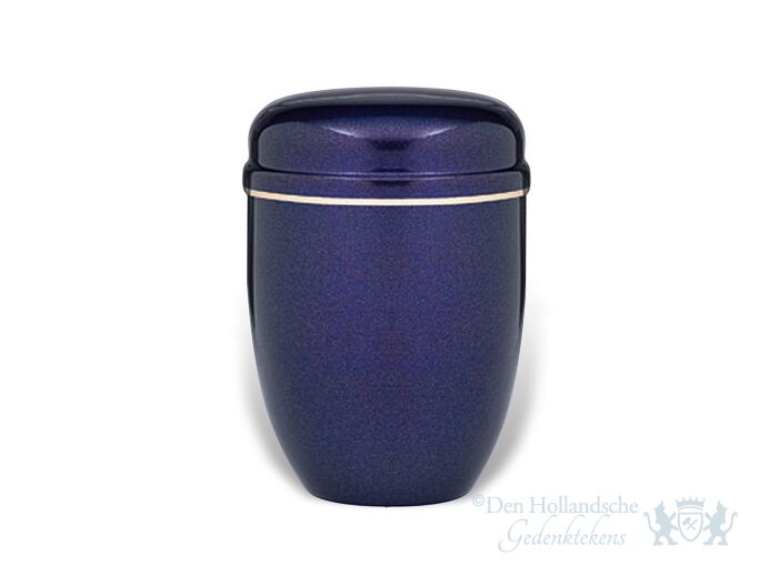 Aluminium urn donkerblauw foto 1